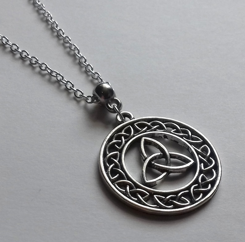 Celtic Anklet with Trinity Knot Celtic Pagan Jewelry