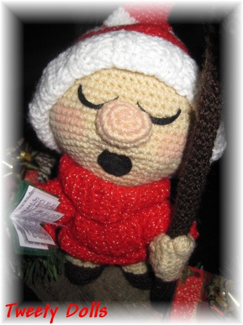 tutorial in french little crochet christmas singer