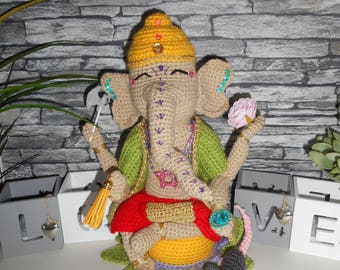 Ganesh tutoriel en français , anglais  ou néerlandais pour réalisation au crochet par Tweety Dolls