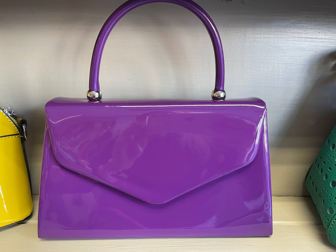 1960s Hand Bag Retro Grab Handle Bags Mod Vintage Etsy