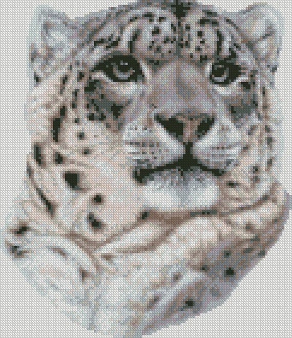 Cross stitch chart-KIT Snow Leopard
