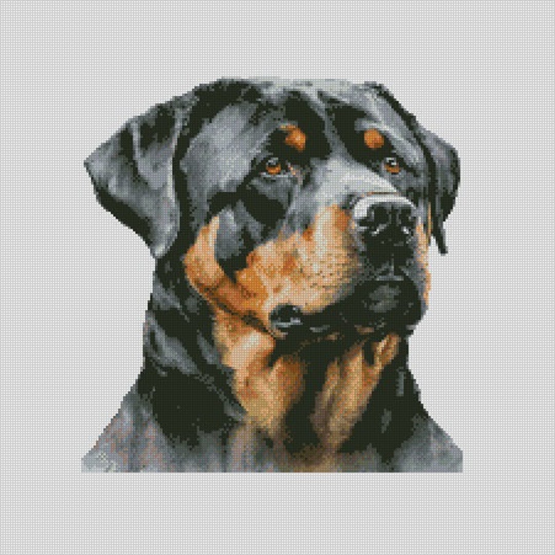 Rottweiler Dog 7 Cross Stitch Chart Instant Download PDF Pattern Keeper ...