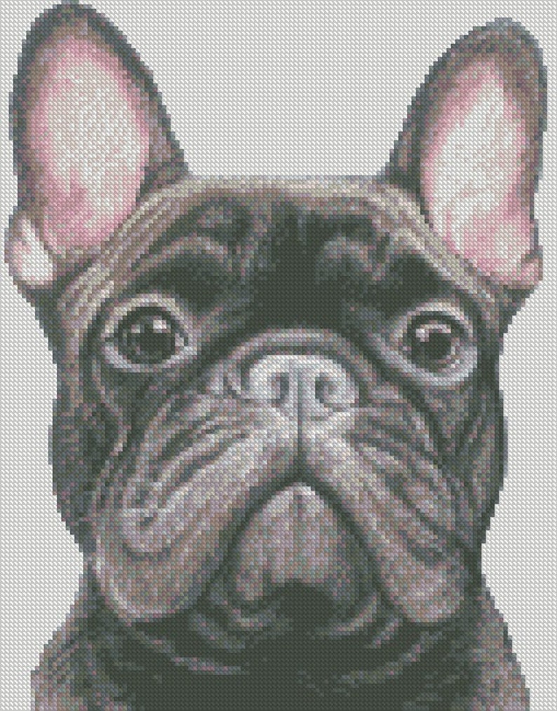 Cross Stitch Chart or Complete Kit French Bulldog - Etsy