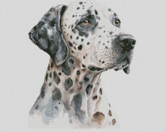 Dalmatian Dog 4 Cross Stitch Chart Instant Download PDF Pattern Keeper Compatible