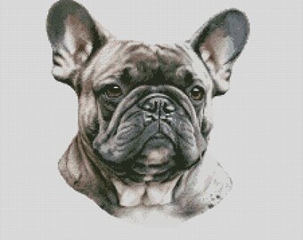 French Bulldog 5 Cross Stitch Chart Instant Download PDF Pattern Keeper Compatible