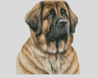 Leonberger Dog 1 Counted Cross Stitch Chart or Complete Kit