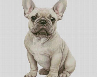 French Bulldog 5 Cross Stitch Chart Instant Download PDF Pattern Keeper Compatible