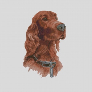 Irish Setter Dog Whistler Cross Stitch Chart Instant Download PDF Pattern Keeper Compatible