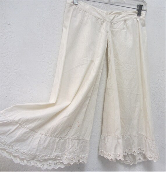 Antique Panteloons, Vintage French Bloomers, split