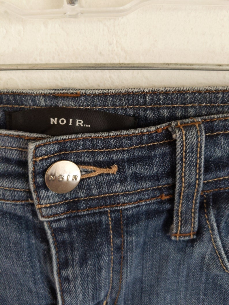 jean shorts with lace Noir brand