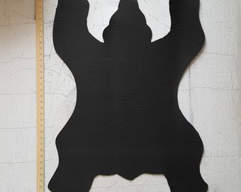 Yogi Bear Mat 36in Front Porch Bear Door Mat Upcycled Floor Rug Rugged Outdoor Bear Silhouette Rustic Cabin Decor Perfect Gift