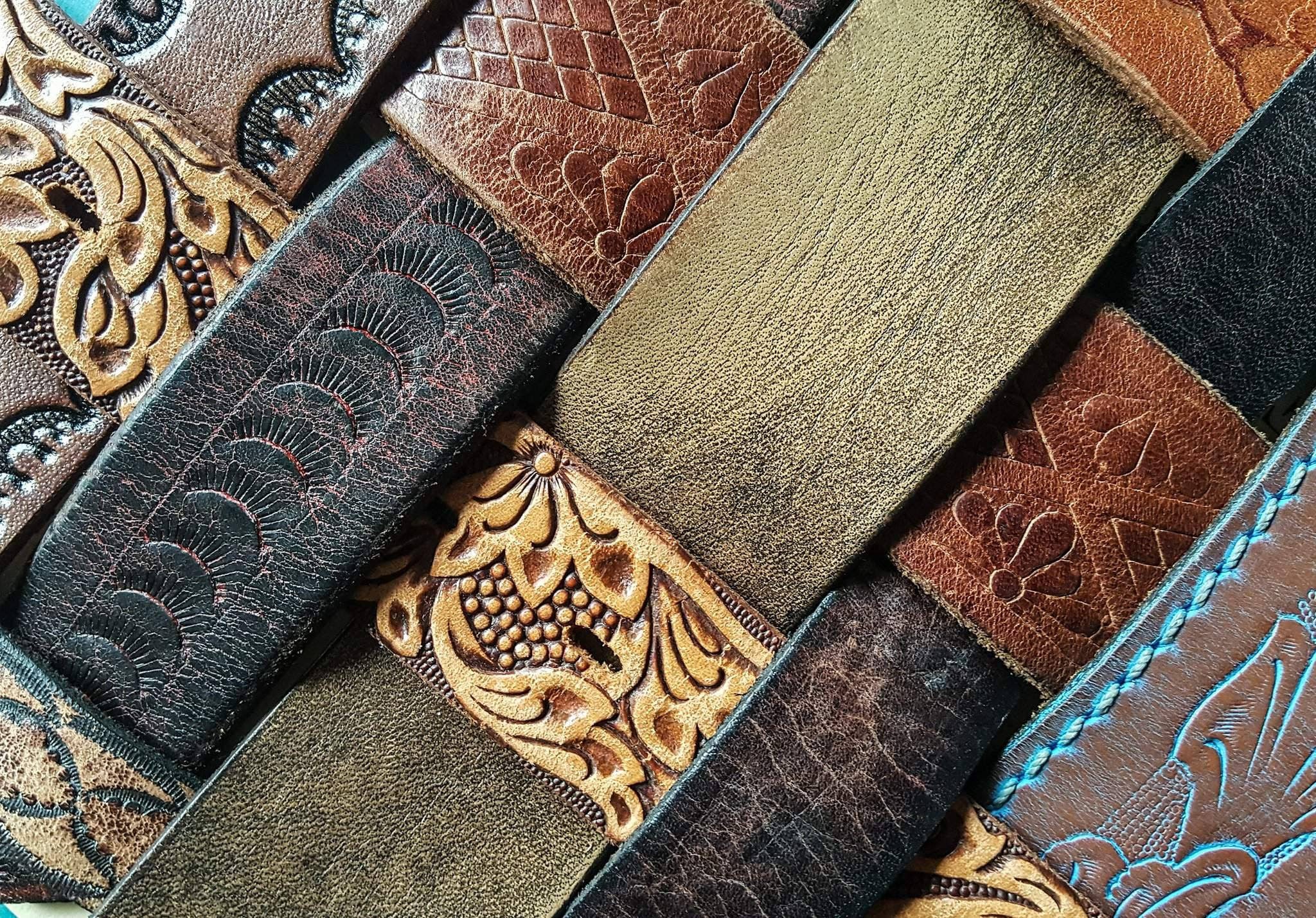 Leather Straps 12 pc Bulk Leather Plain Tooled Vintage DiY | Etsy