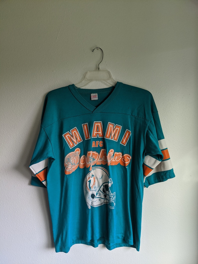 Miami Dolphins jersey vintage t-shirt Vintage 90s NFL | Etsy