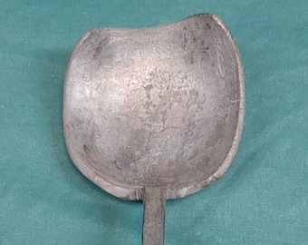 Vintage Handmade Blacksmith Made Hand Forged Steel Spoon Scoop Ladle