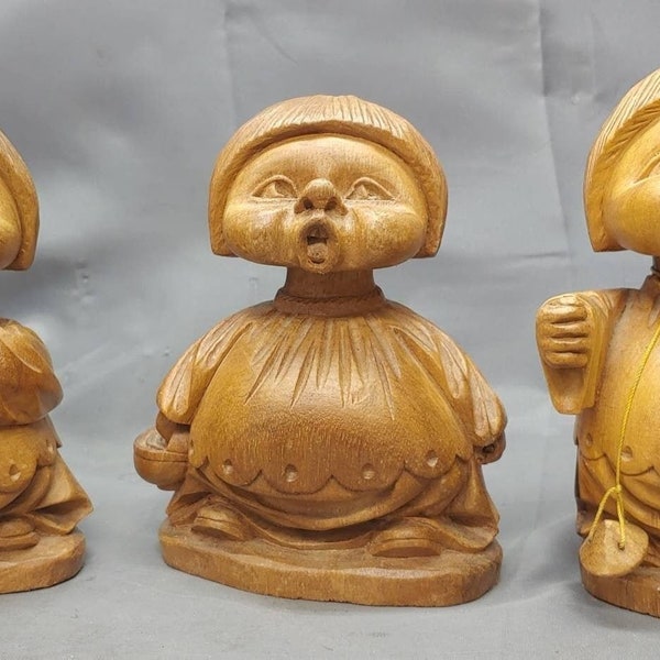 Carved Wood Figures Etsy