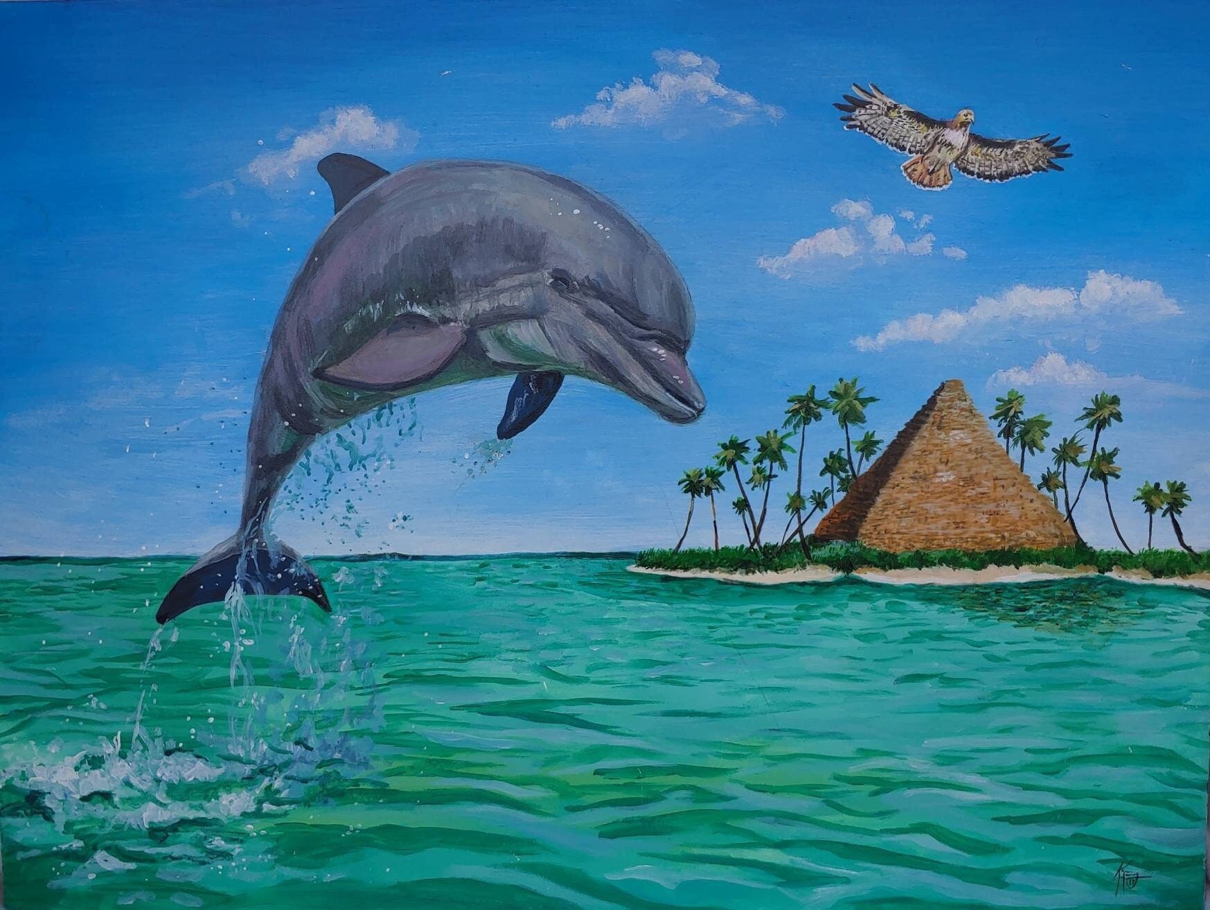 ダイヤモンドアートクラブ Tropical Dolphins Dolphins – Diamond Art Club