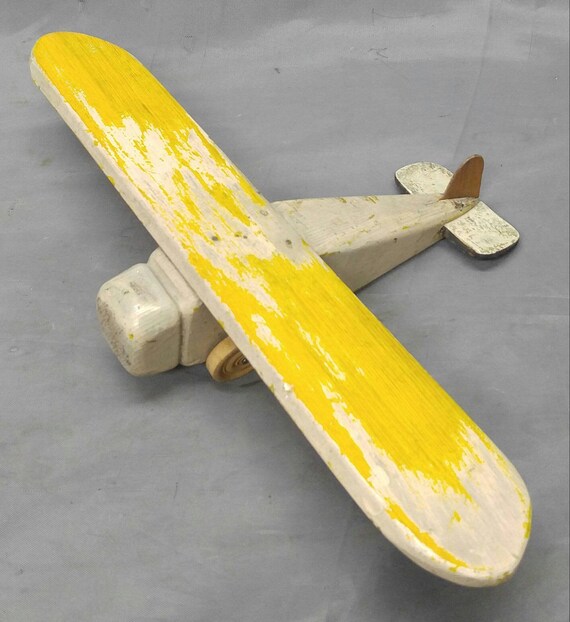 antique wooden toy airplanes