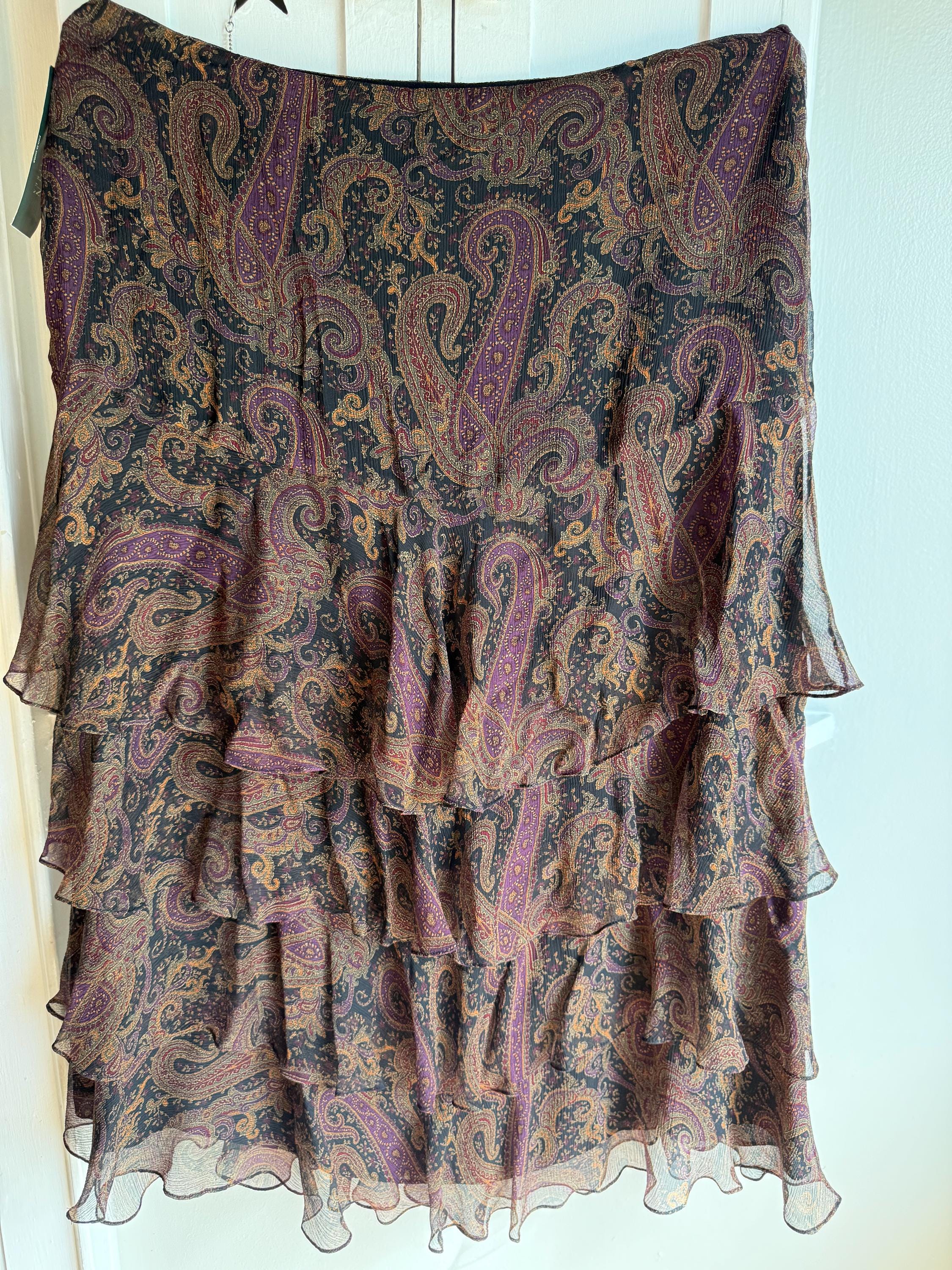 Vintage ralph lauren silk skirt - Etsy 日本