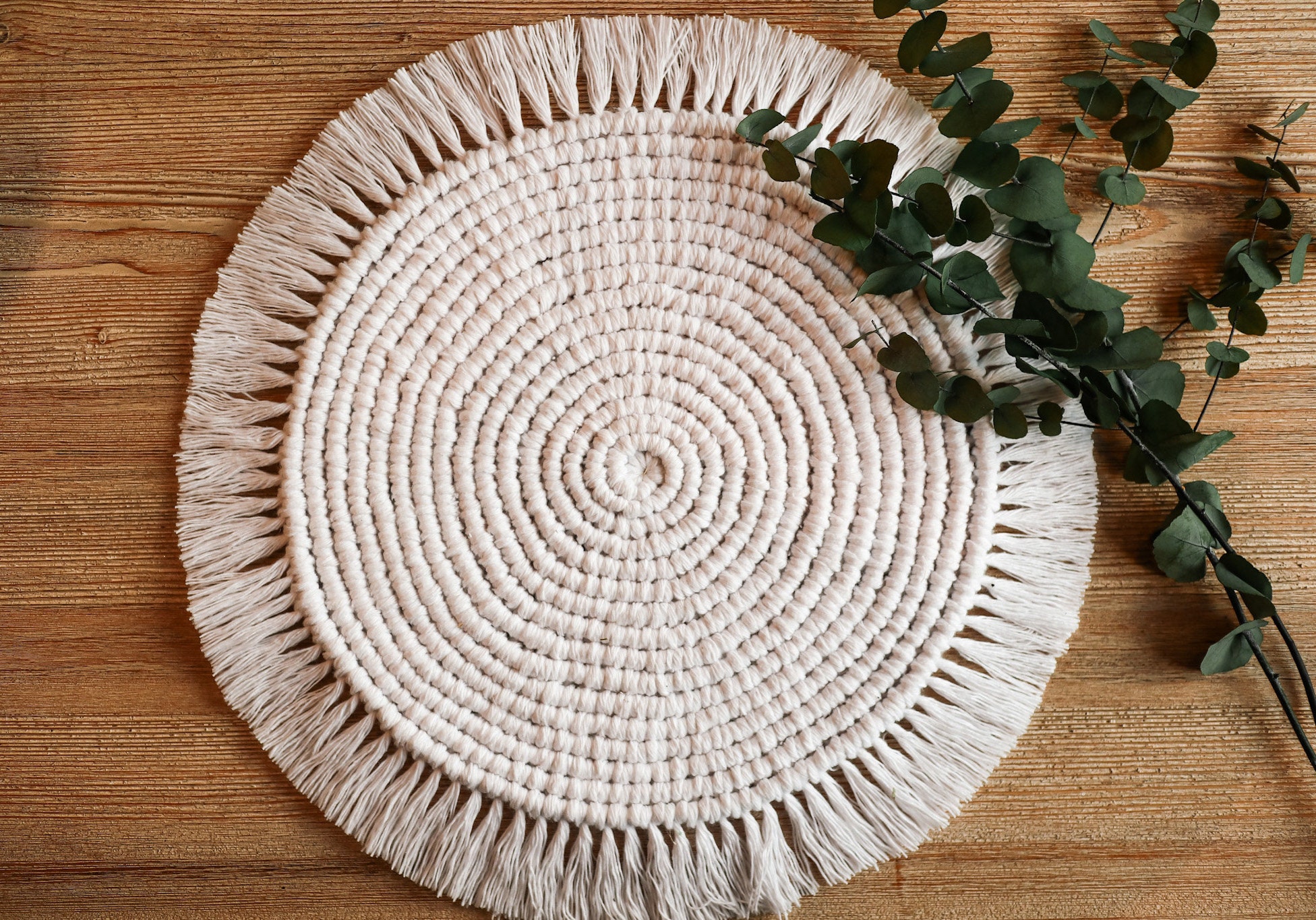 Macrame Placemat Round Placemat centre matt handmade Etsy