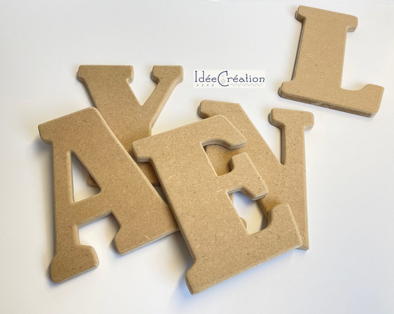 Lettres prénom a poser en bois brut à peindre et décorer - Etsy France