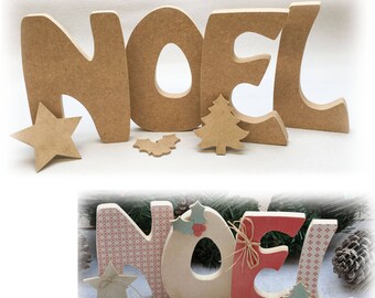 Lot De 4 Lettres Décoratives "HOME" En Bois - Hauteur 15cm, Bois De Manguier, Décoration D'intérieur, Table Ou étagère