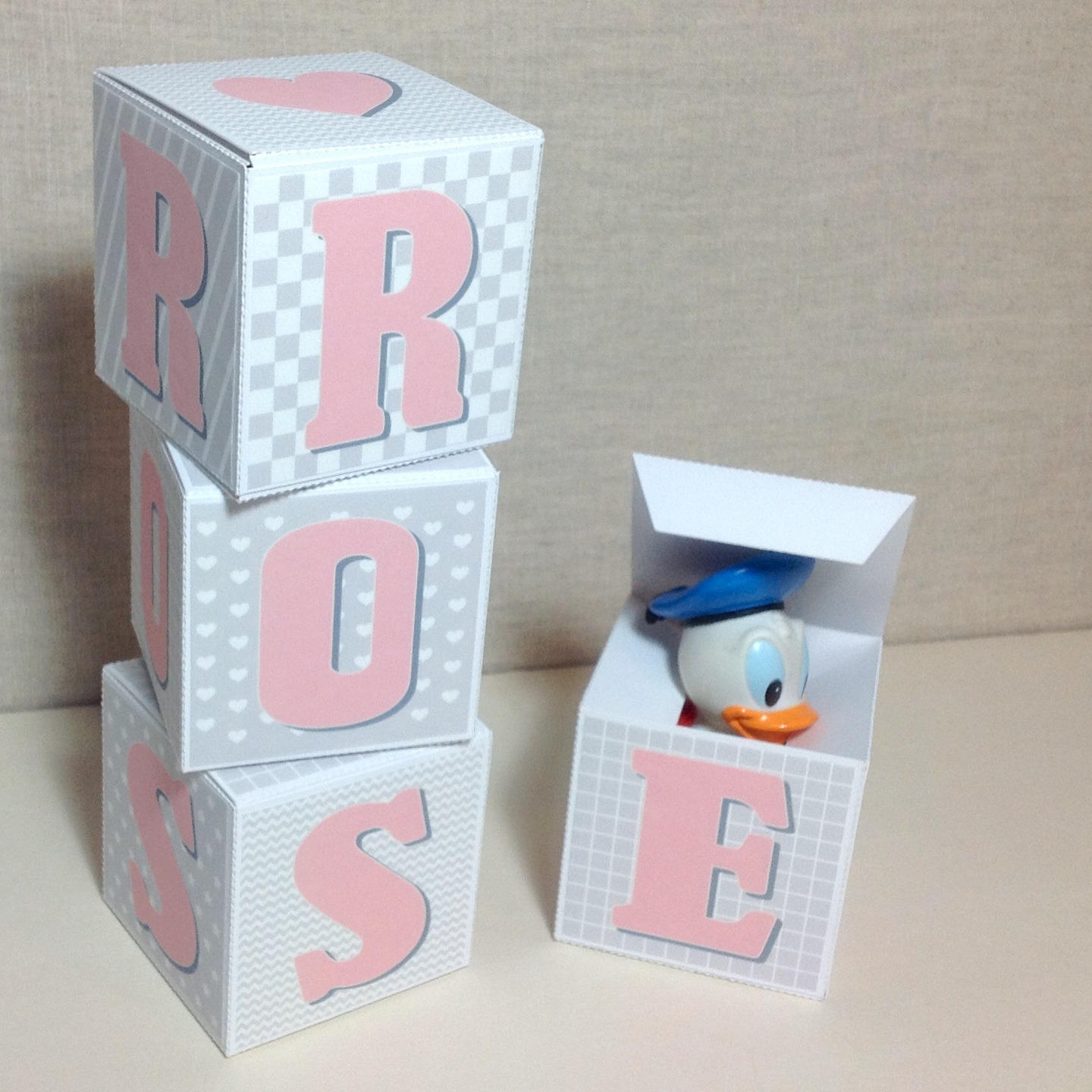 cube lettre prenom