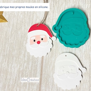 Moule en silicone de boules de Noël pour la décoration de gâteaux,  l'artisanat, des petits gâteaux, Sugarcraft, des biscuits, des bonbons, des  cartes et de l'argile : : Cuisine et Maison