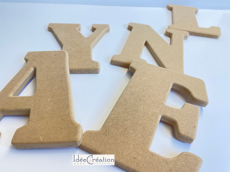 Lettres prénom a poser en bois brut à peindre et décorer - Etsy France