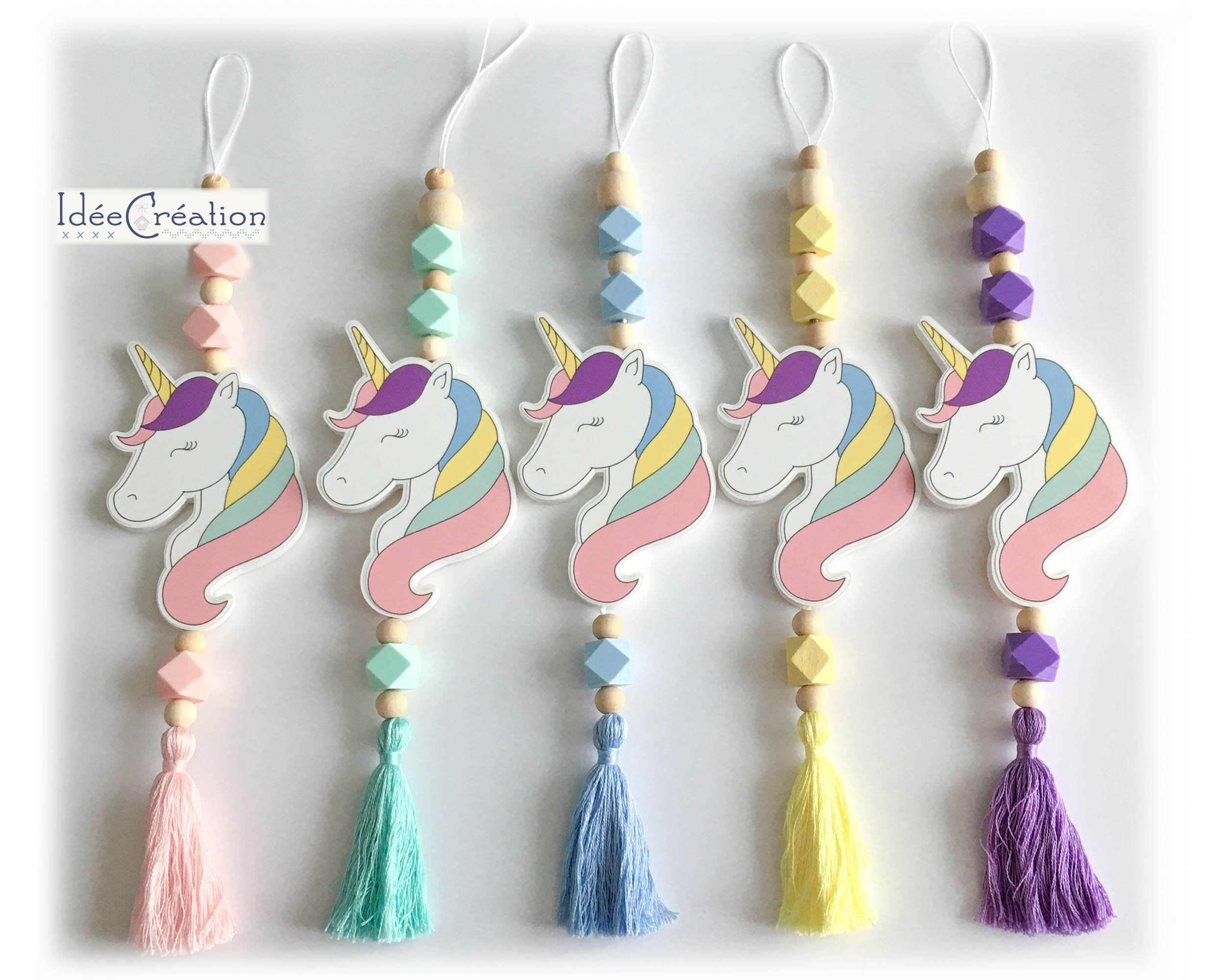 Suspension Licorne, Pampille Licorne à Accrocher, Objet Déco Thème Princesse & Licorne