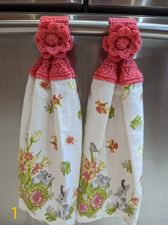Set of 2 Hanging Kitchen Towels 