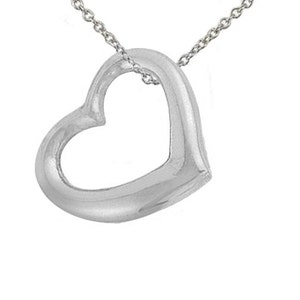 Sterling Silver Pretti Heart Necklace (P912)