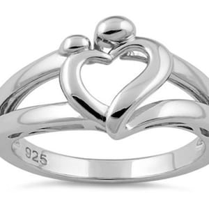Sterling Silver Mother and Child Ring (R850)