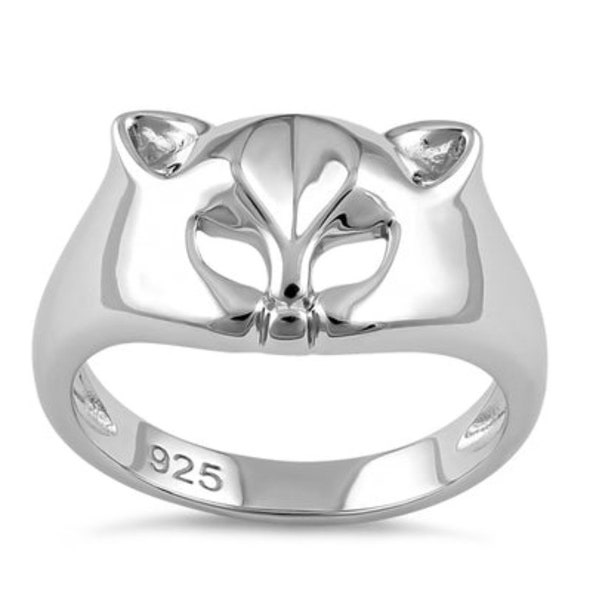 Sterling silver Cat Ring