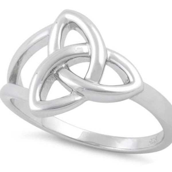 Sterling Silver Trinity Ring (R862)