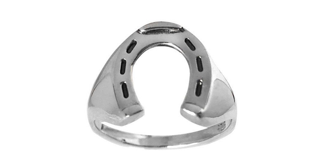 Sterling Silver Genuine Men's Horse Shoe Ring (R434) - Etsy