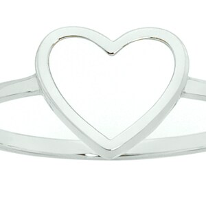 Sterling Silver Open Heart Ring