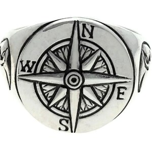 Sterling Silver Compass Ring (R805)
