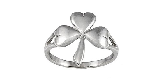【bighugclub】CLOVER ring Amazon.com: Hollow Four Leaf Clover Stacking Ring 925