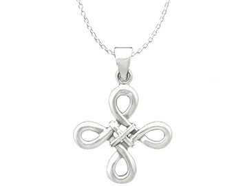 Sterling Silver Celtic Knot Pendant (P1054)