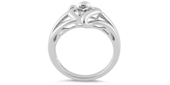 Mother and child ring sterling silver best sale