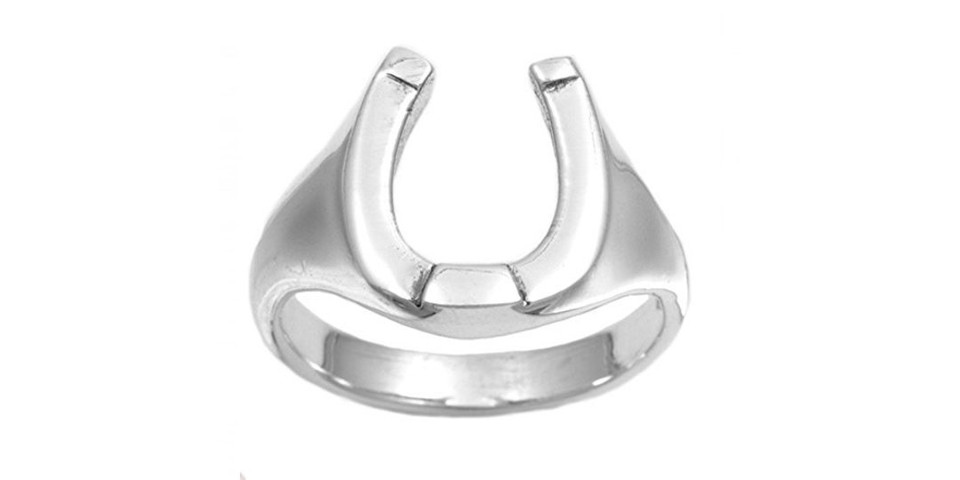 クライミー HORSE SHOE SILVER PIERCE Kelly Herd Horseshoe Stud Earrings - Sterling Silver - Kelly