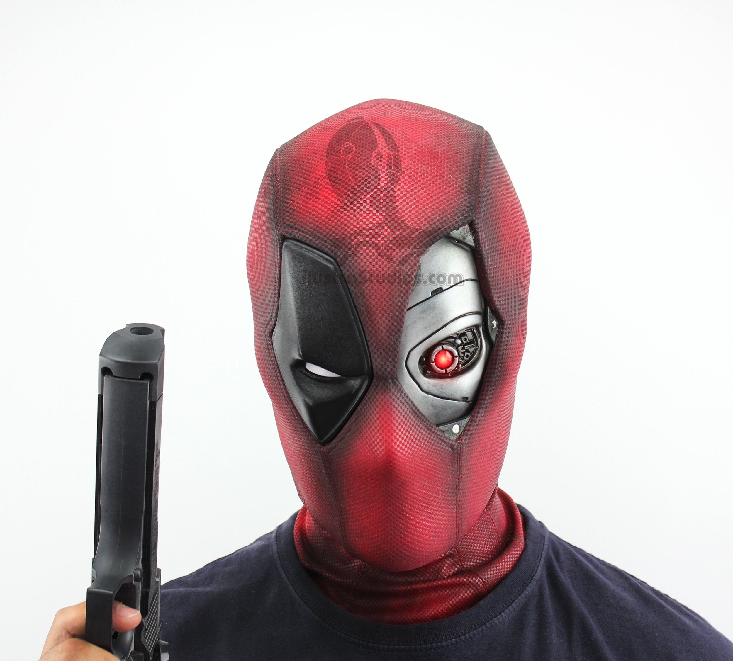 Traje De Deadpool Cosplay Disfraz Para Jóvenes Y Adultos Hombre + Mascara  De Látex Ecológico