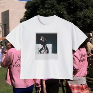 Maglietta Boxy con foto Polaroid di Michelle Pfeiffer / Maglietta per fan di Grease 2