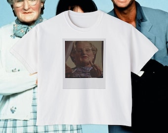 Mrs. Doubtfire Polaroid Boxy Tee | Robin Williams Fan | 90s Rom-Com Shirt