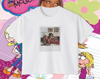 Lizzie McGuire Vintage Polaroid Photo Boxy Tee | Hillary Duff | Vintage Disney Shirt | BFF Shirt | Y2K Shirt