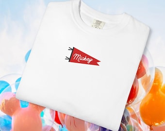 Mickey Pennant Flag Tee | Disneyland Shirt | Disney World Shirt | Parks Outfit | Character Shirt