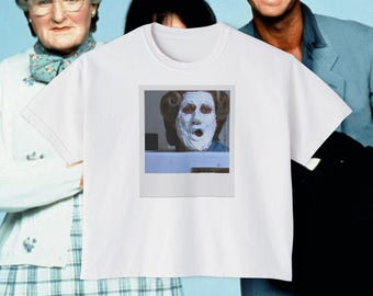 Mrs. Doubtfire Polaroid Boxy Tee | Robin Williams Fan | 90s Rom-Com Shirt