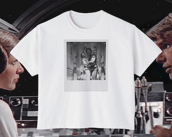 Princess Leia And Han Solo Polaroid Boxy Tee | Star Wars Tee | Disneyland Shirt | Vintage Disney