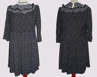 Black and white dress with flowers