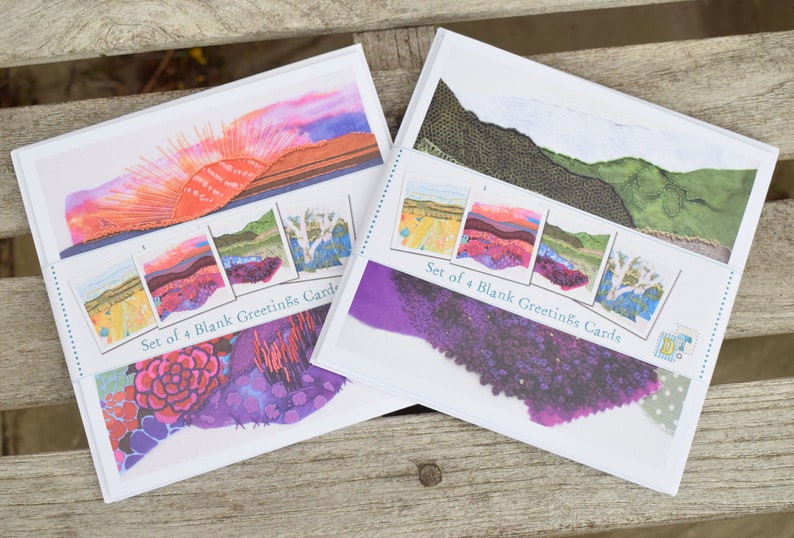 Landscape Greeting CardsPack of 4Blank InsideAll Etsy